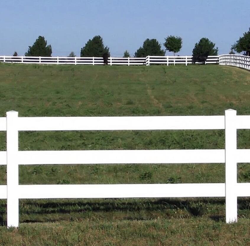 Plastic 3 Rails Pastural Horse Fence