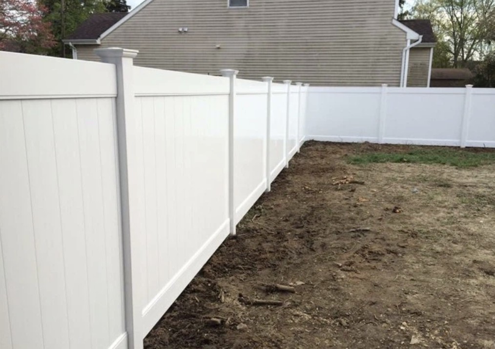 2x7inch Pocket Rail Pvc Privay Fence Garden